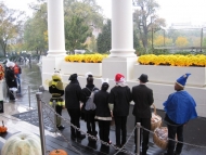 Brainfood MVPs welcoming White House Trick or Treaters